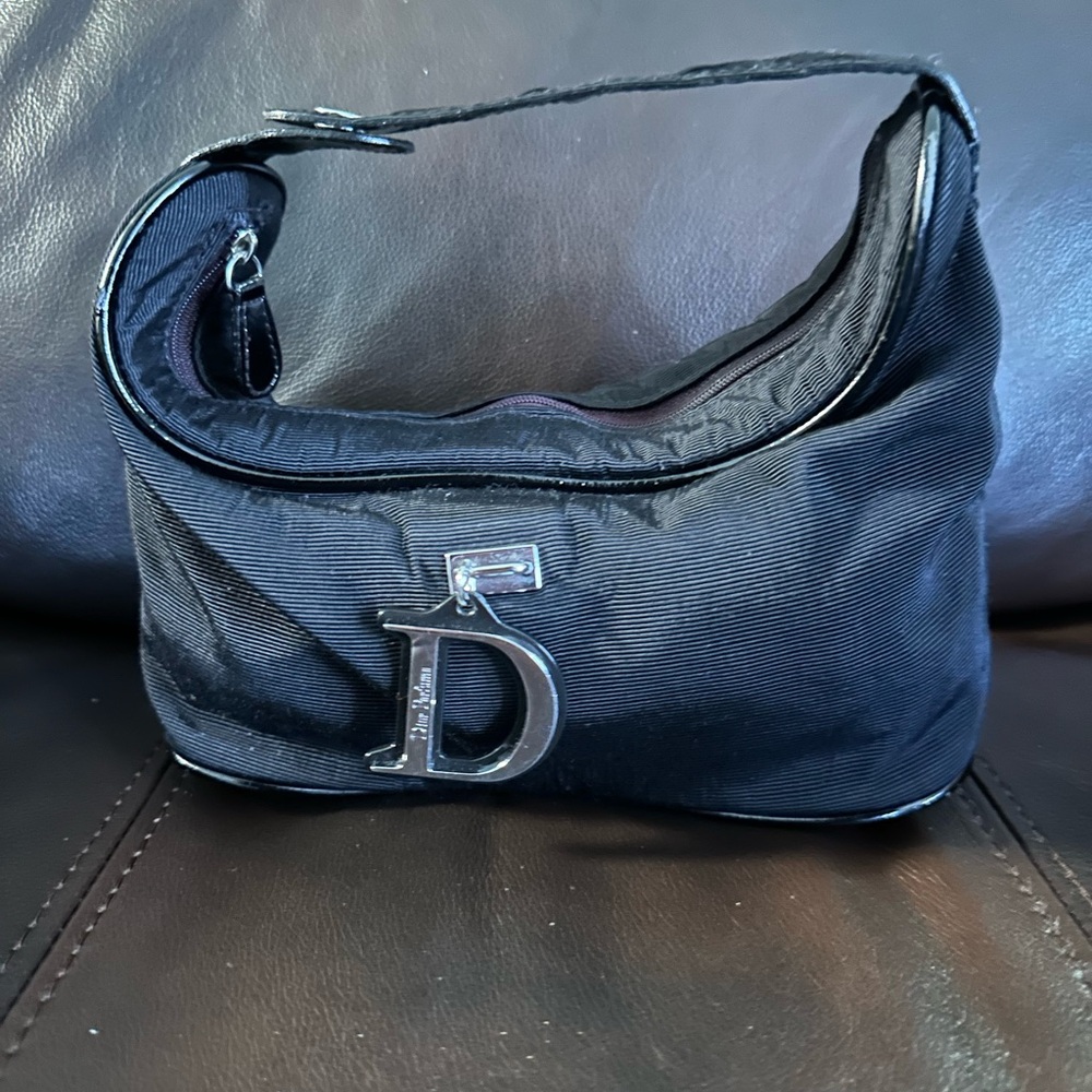 Dior Black Bag with Silver Accent